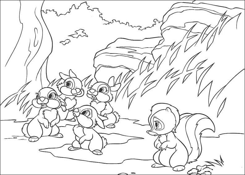 Dibujo gratuito Bambi #184664 de la coleccion Películas de Animación para imprimir