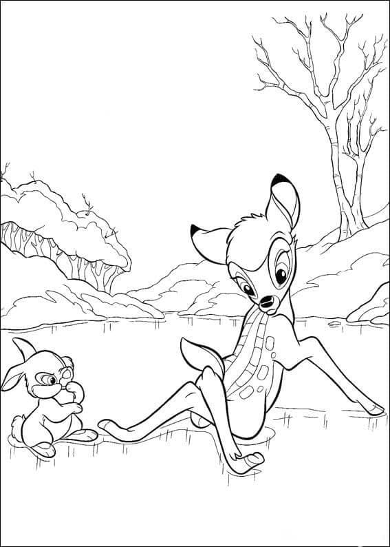 Dibujo gratuito Bambi #184671 de la coleccion Películas de Animación para imprimir
