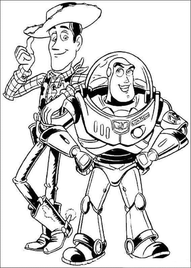Dibujo para colorear: Buzz Lightyear (Películas de Animación) #185062 - Dibujos para Colorear e Imprimir Gratis