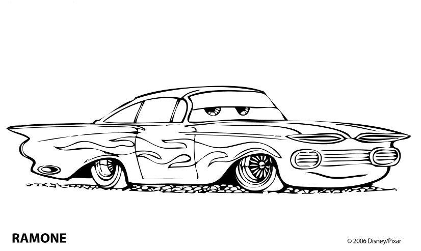 Dibujo para colorear: Cars (Películas de animación) #132549 - Dibujos para Colorear e Imprimir Gratis