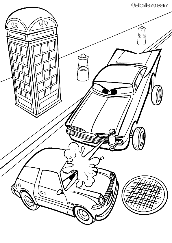 Dibujo para colorear: Cars (Películas de animación) #132601 - Dibujos para Colorear e Imprimir Gratis