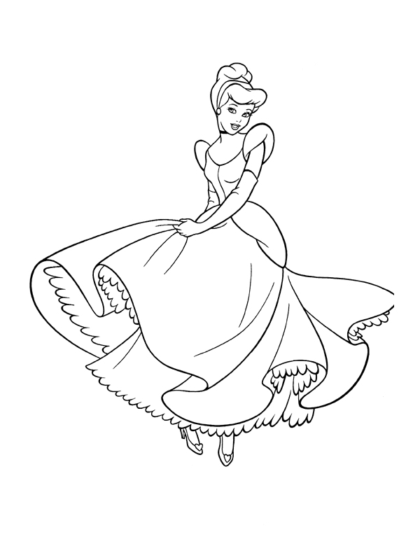 Dibujo gratuito Cenicienta #129544 de la coleccion Películas de Animación para imprimir