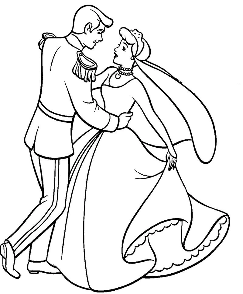 Dibujo gratuito Cenicienta #129609 de la coleccion Películas de Animación para imprimir