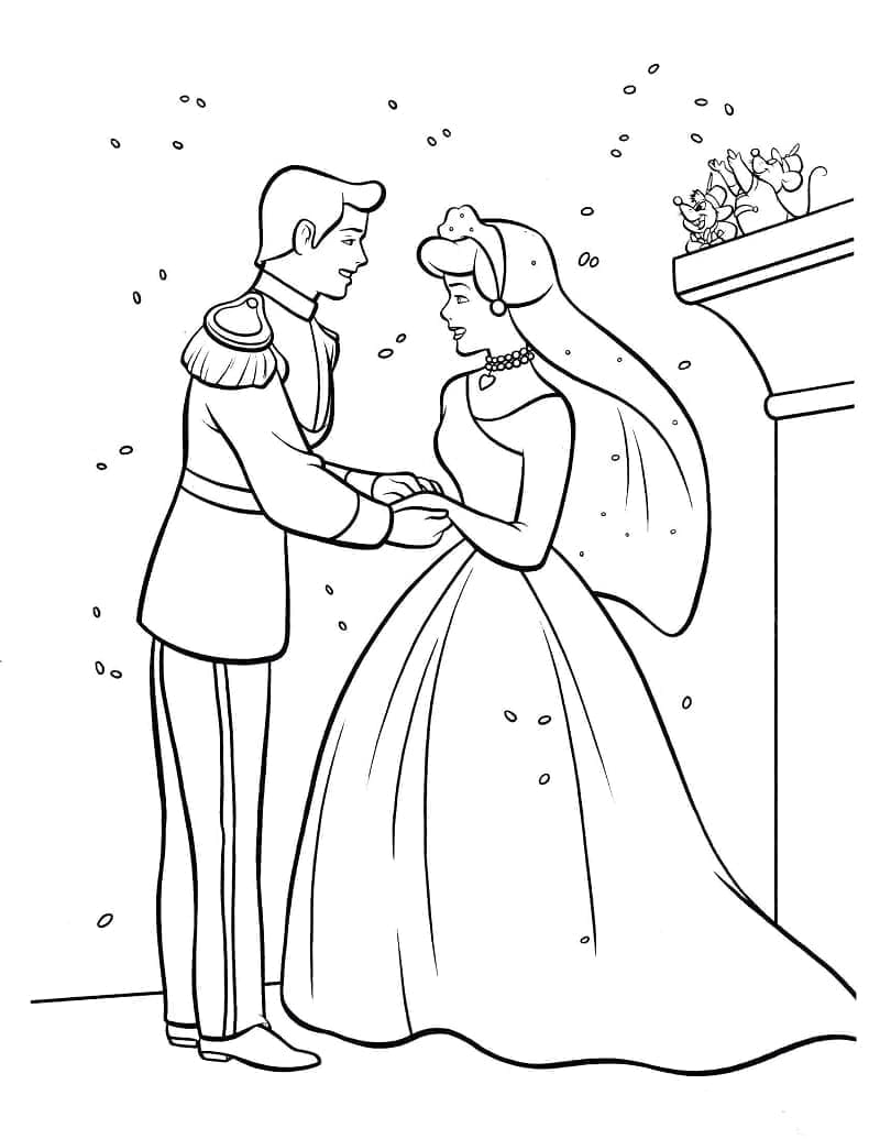 Dibujo gratuito Cenicienta #178033 de la coleccion Películas de Animación para imprimir