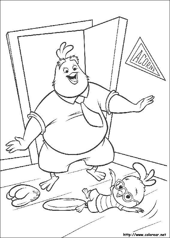 Dibujo para colorear: Chicken Little (Películas de animación) #72786 - Dibujos para Colorear e Imprimir Gratis