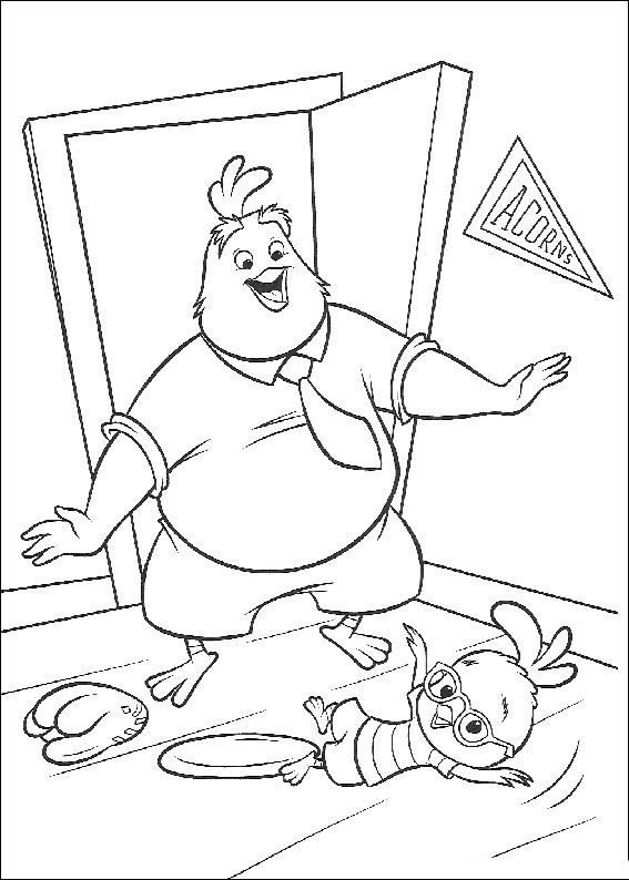 Dibujo para colorear: Chicken Little (Películas de animación) #72968 - Dibujos para Colorear e Imprimir Gratis