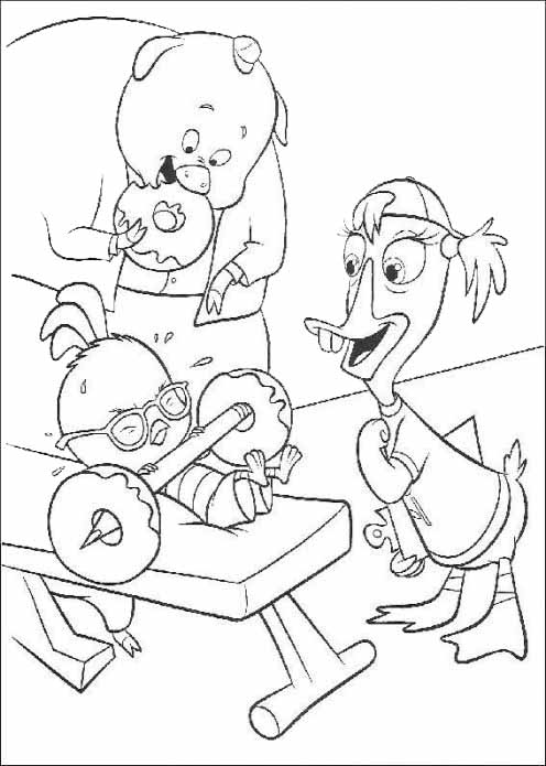 Dibujo para colorear: Chicken Little (Películas de animación) #72976 - Dibujos para Colorear e Imprimir Gratis