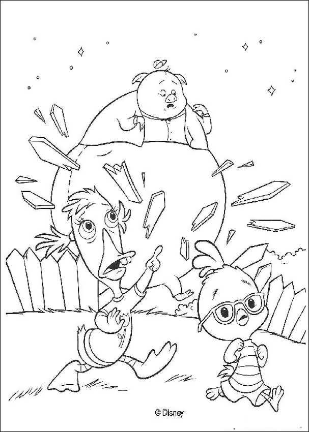 Dibujo para colorear: Chicken Little (Películas de animación) #72984 - Dibujos para Colorear e Imprimir Gratis