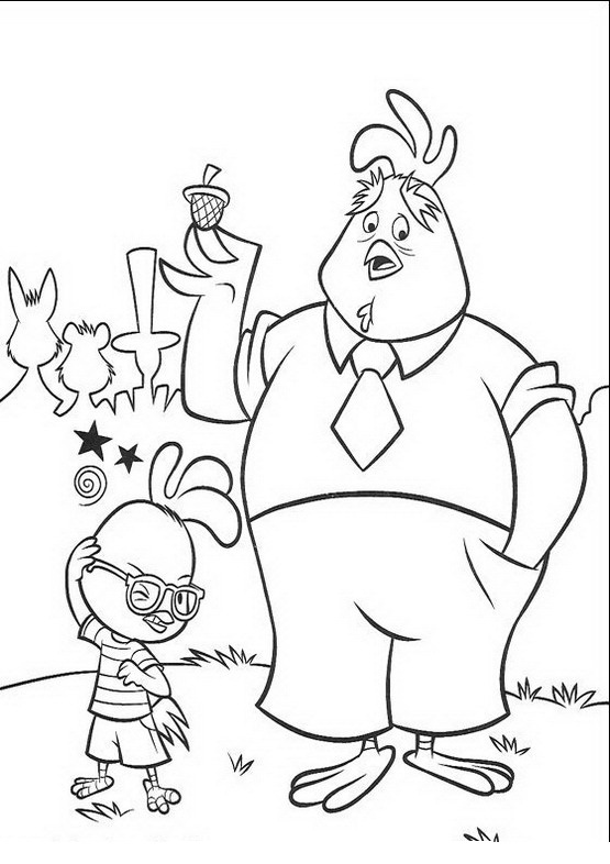 Dibujo para colorear: Chicken Little (Películas de animación) #73073 - Dibujos para Colorear e Imprimir Gratis