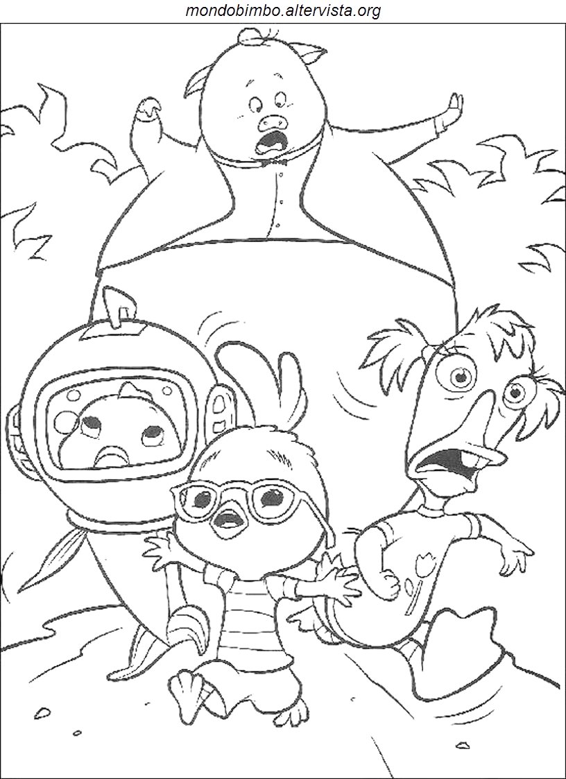 Dibujo para colorear: Chicken Little (Películas de animación) #73122 - Dibujos para Colorear e Imprimir Gratis