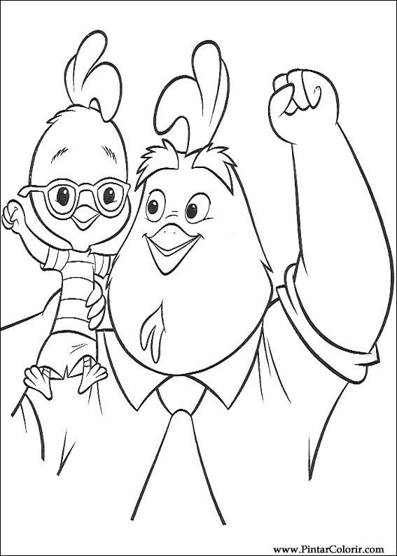 Dibujo para colorear: Chicken Little (Películas de animación) #73271 - Dibujos para Colorear e Imprimir Gratis