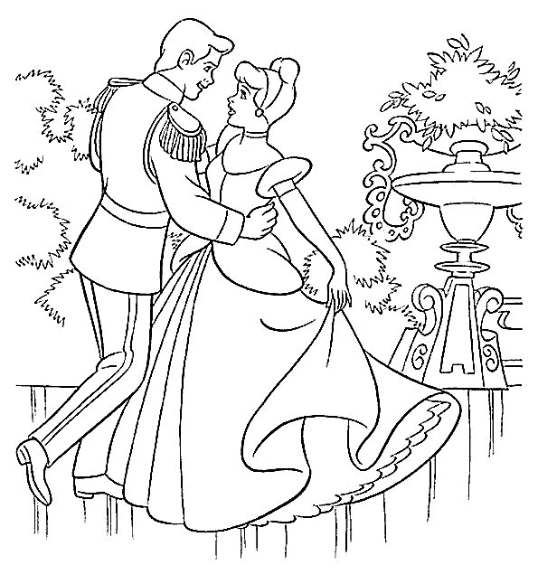 Dibujo para colorear: Cinderella (Películas de animación) #129487 - Dibujos para Colorear e Imprimir Gratis