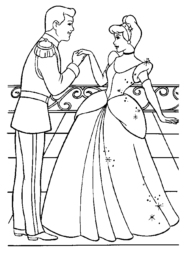 Dibujo para colorear: Cinderella (Películas de animación) #129488 - Dibujos para Colorear e Imprimir Gratis