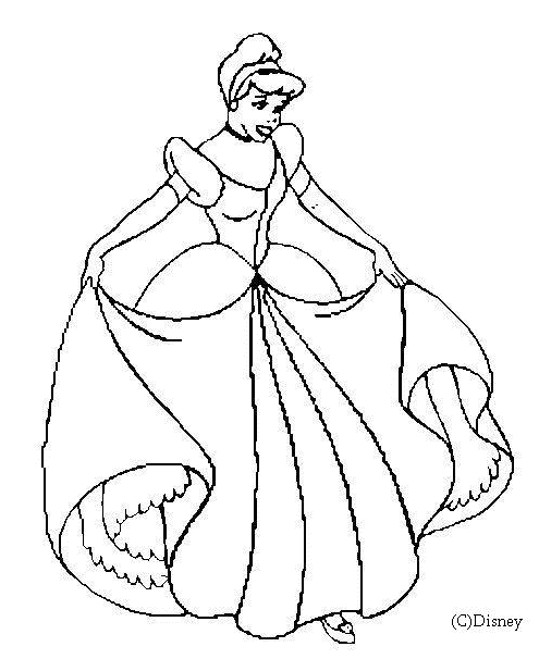 Dibujo para colorear: Cinderella (Películas de animación) #129490 - Dibujos para Colorear e Imprimir Gratis