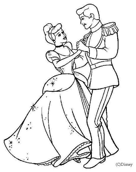 Dibujo para colorear: Cinderella (Películas de animación) #129494 - Dibujos para Colorear e Imprimir Gratis