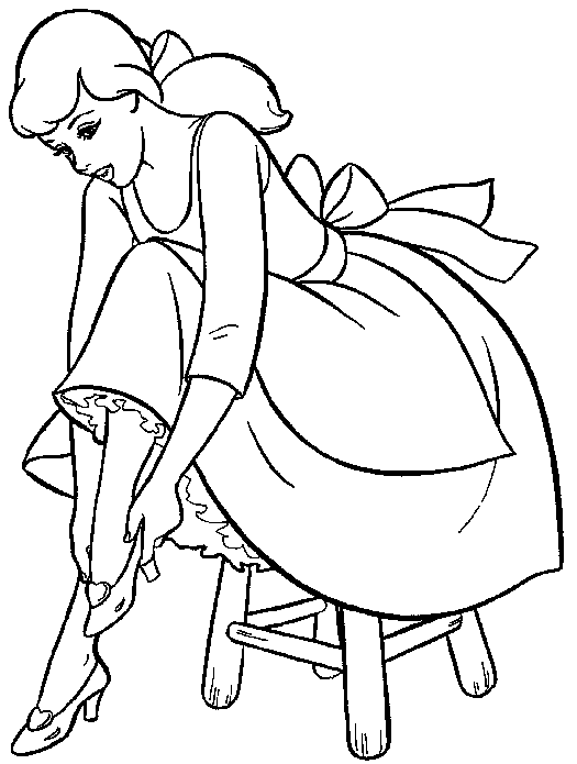 Dibujo para colorear: Cinderella (Películas de animación) #129516 - Dibujos para Colorear e Imprimir Gratis