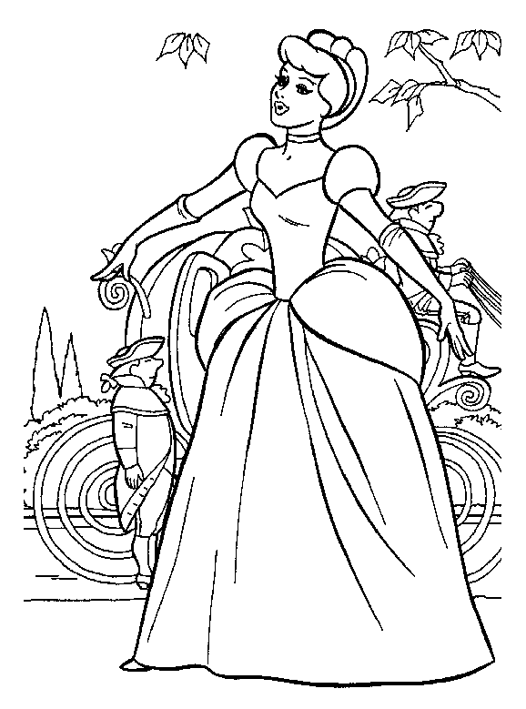 Dibujo para colorear: Cinderella (Películas de animación) #129524 - Dibujos para Colorear e Imprimir Gratis