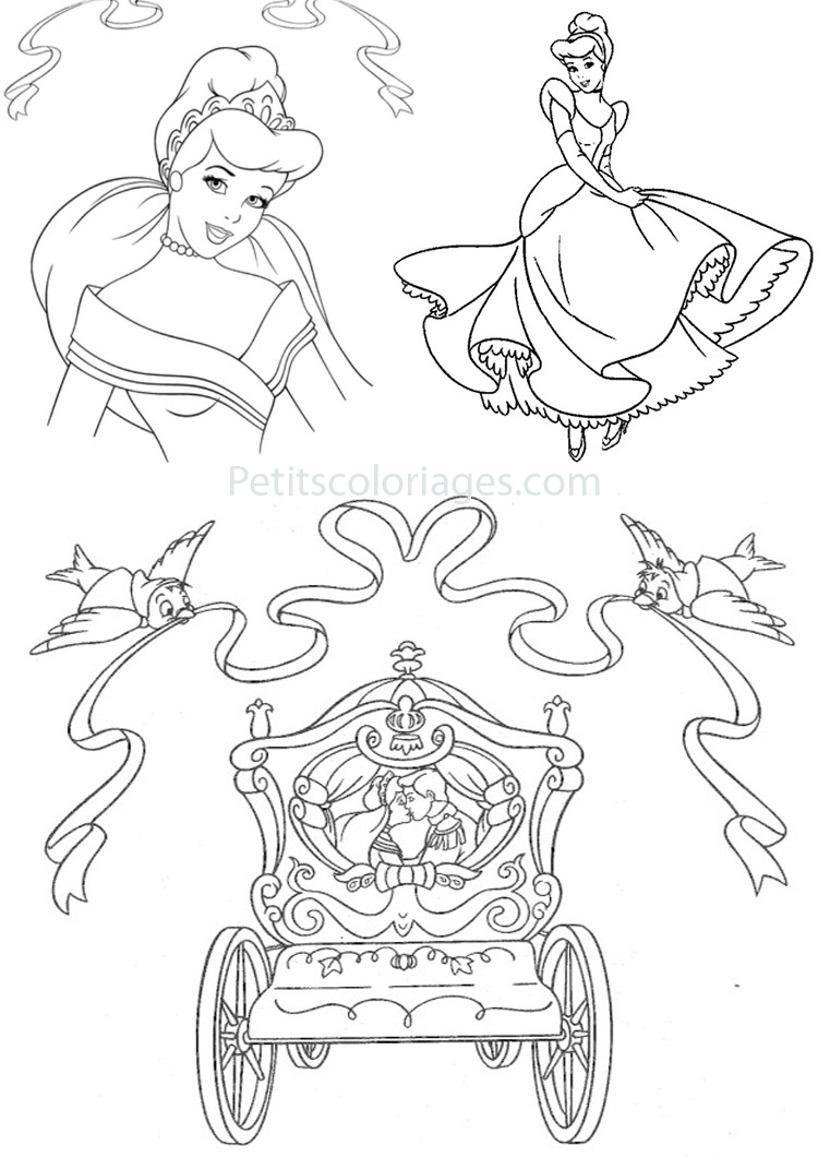 Dibujo para colorear: Cinderella (Películas de animación) #129538 - Dibujos para Colorear e Imprimir Gratis