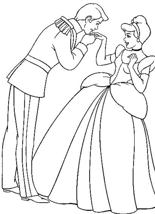 Dibujo para colorear: Cinderella (Películas de animación) #129539 - Dibujos para Colorear e Imprimir Gratis