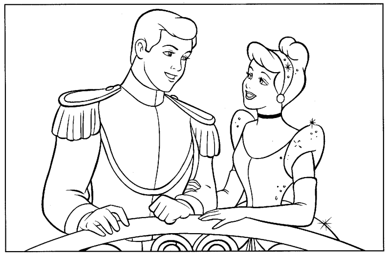 Dibujo para colorear: Cinderella (Películas de animación) #129540 - Dibujos para Colorear e Imprimir Gratis