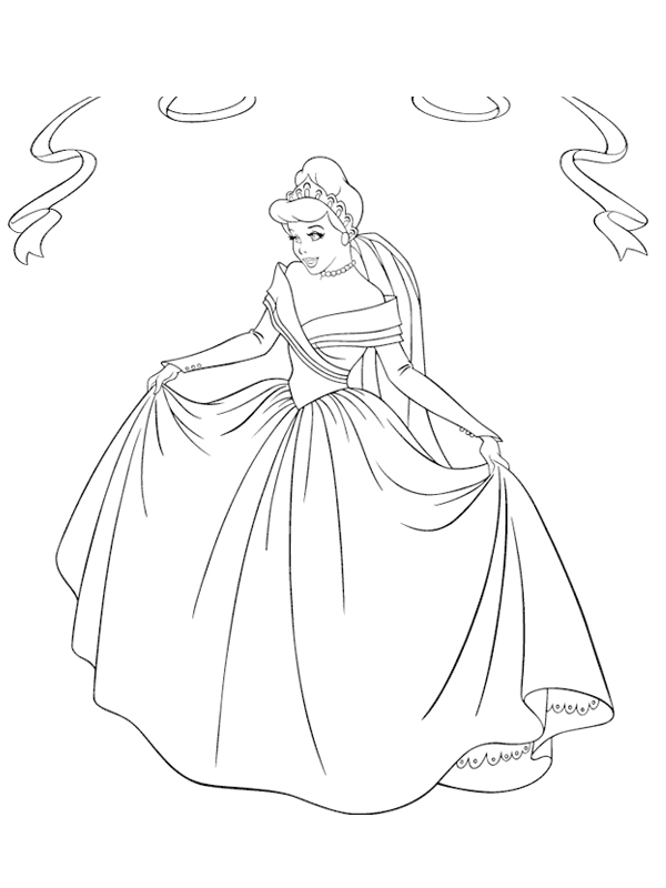 Dibujo para colorear: Cinderella (Películas de animación) #129547 - Dibujos para Colorear e Imprimir Gratis