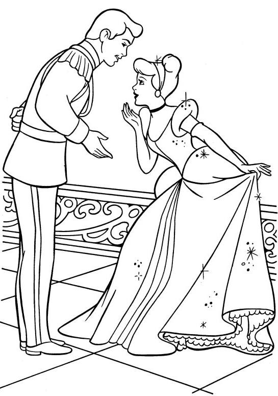 Dibujo para colorear: Cinderella (Películas de animación) #129553 - Dibujos para Colorear e Imprimir Gratis