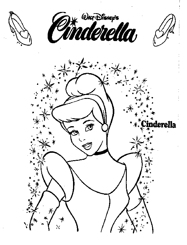 Dibujo para colorear: Cinderella (Películas de animación) #129555 - Dibujos para Colorear e Imprimir Gratis