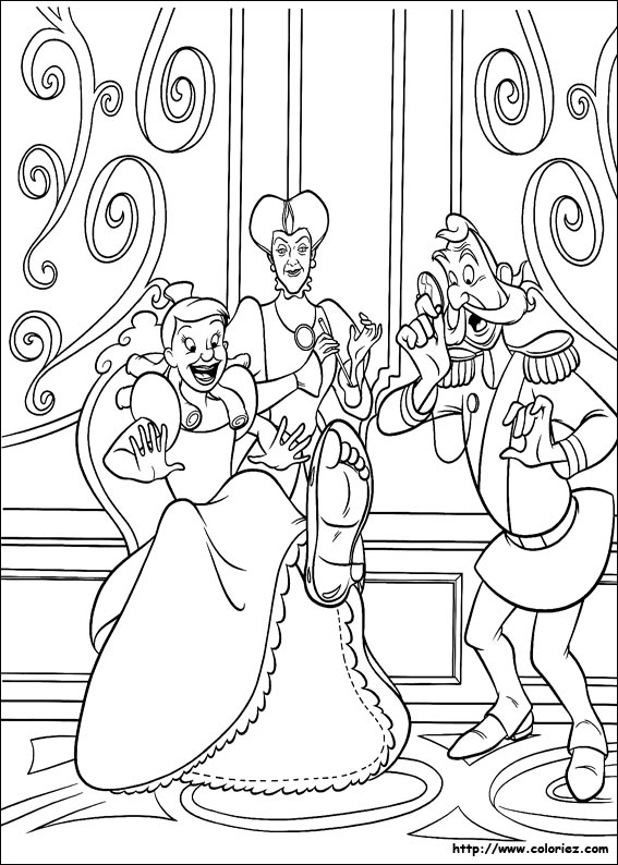 Dibujo para colorear: Cinderella (Películas de animación) #129558 - Dibujos para Colorear e Imprimir Gratis