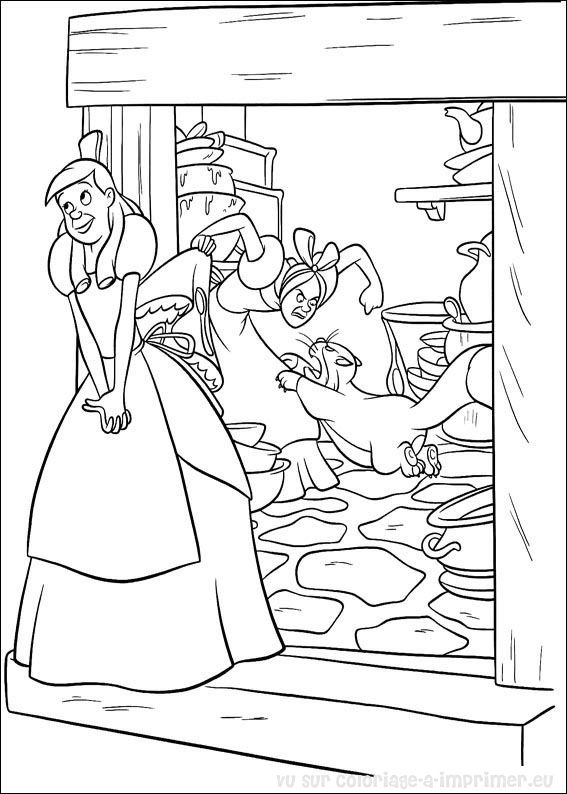 Dibujo para colorear: Cinderella (Películas de animación) #129565 - Dibujos para Colorear e Imprimir Gratis