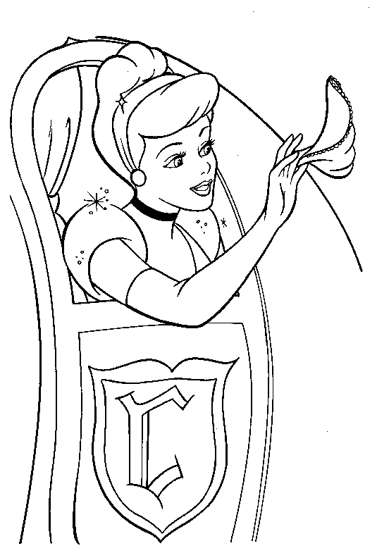 Dibujo para colorear: Cinderella (Películas de animación) #129568 - Dibujos para Colorear e Imprimir Gratis