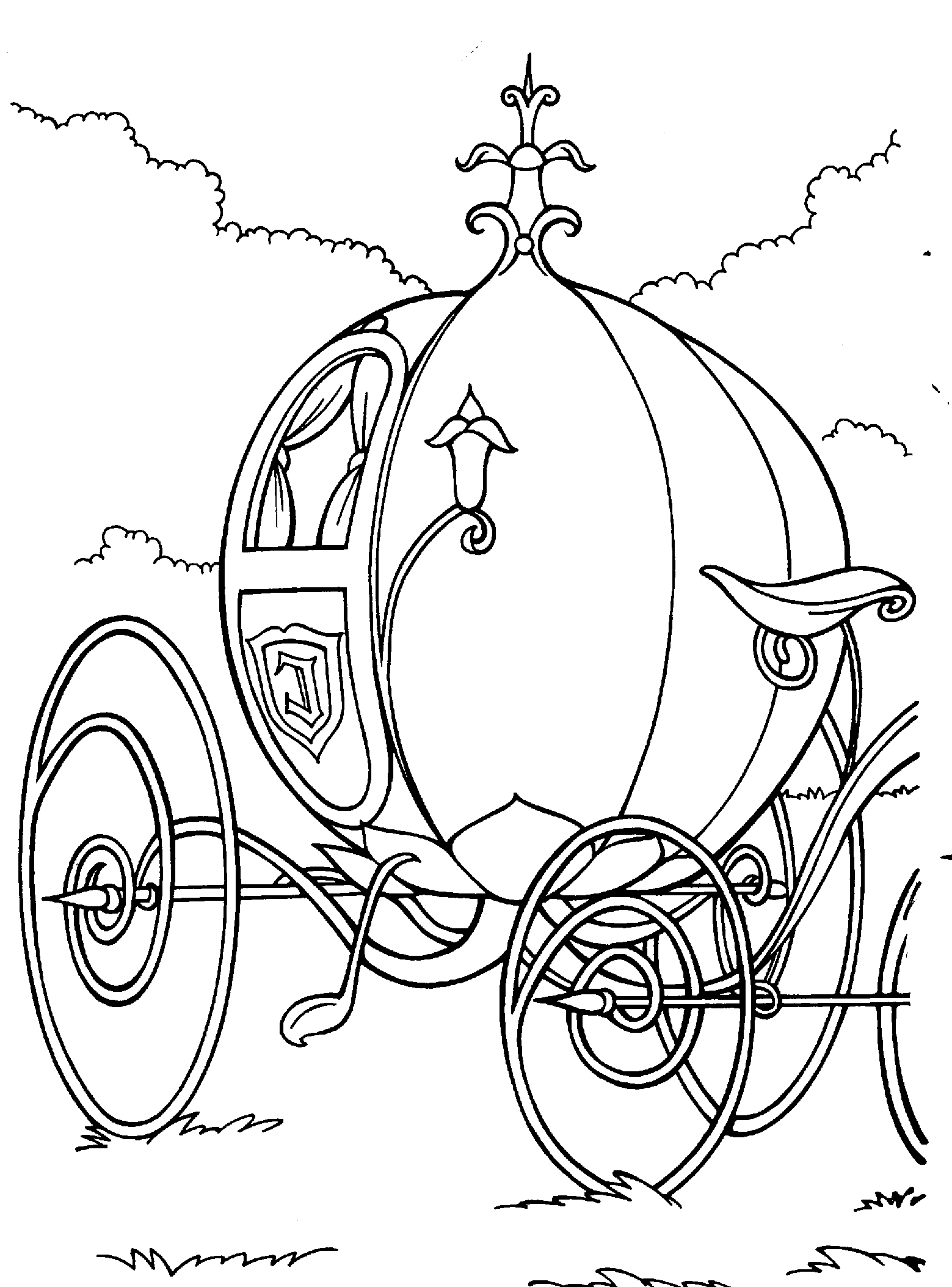 Dibujo para colorear: Cinderella (Películas de animación) #129590 - Dibujos para Colorear e Imprimir Gratis