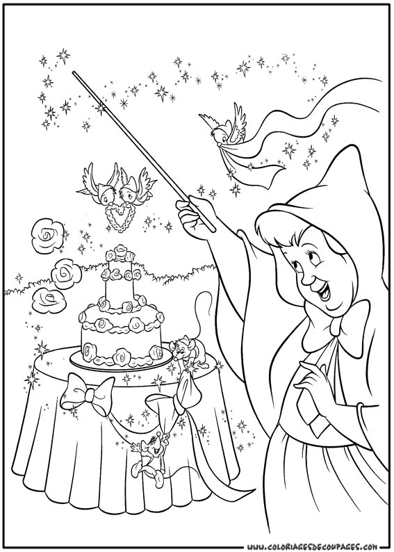 Dibujo para colorear: Cinderella (Películas de animación) #129591 - Dibujos para Colorear e Imprimir Gratis