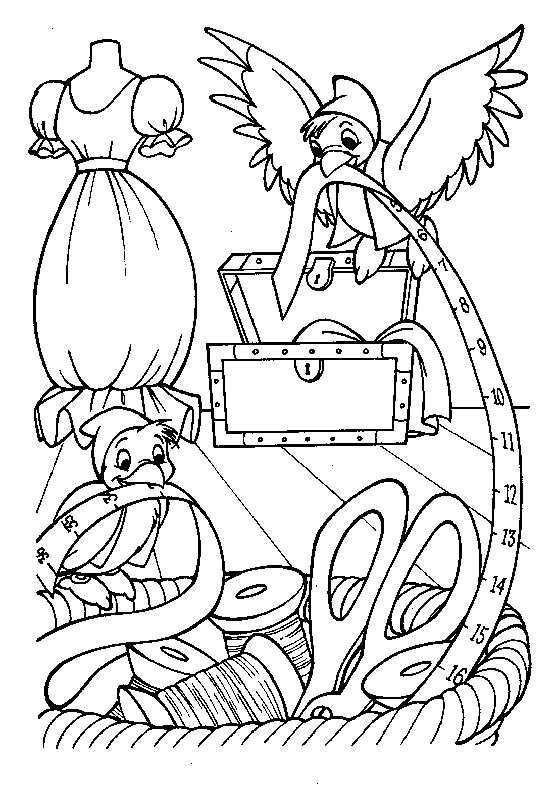 Dibujo para colorear: Cinderella (Películas de animación) #129595 - Dibujos para Colorear e Imprimir Gratis