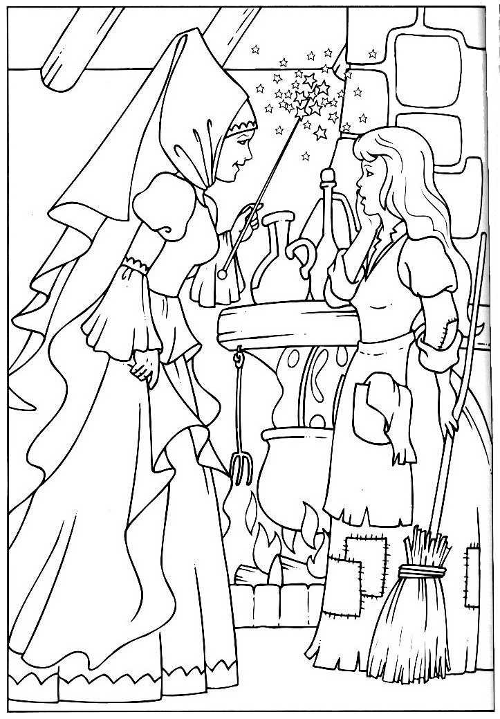 Dibujo para colorear: Cinderella (Películas de animación) #129607 - Dibujos para Colorear e Imprimir Gratis