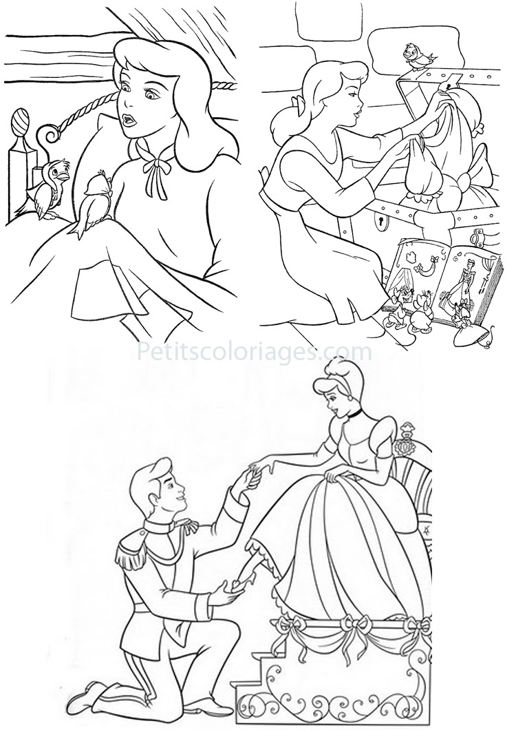 Dibujo para colorear: Cinderella (Películas de animación) #129612 - Dibujos para Colorear e Imprimir Gratis