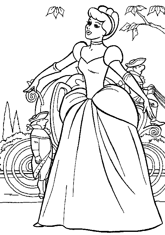 Dibujo para colorear: Cinderella (Películas de animación) #129615 - Dibujos para Colorear e Imprimir Gratis