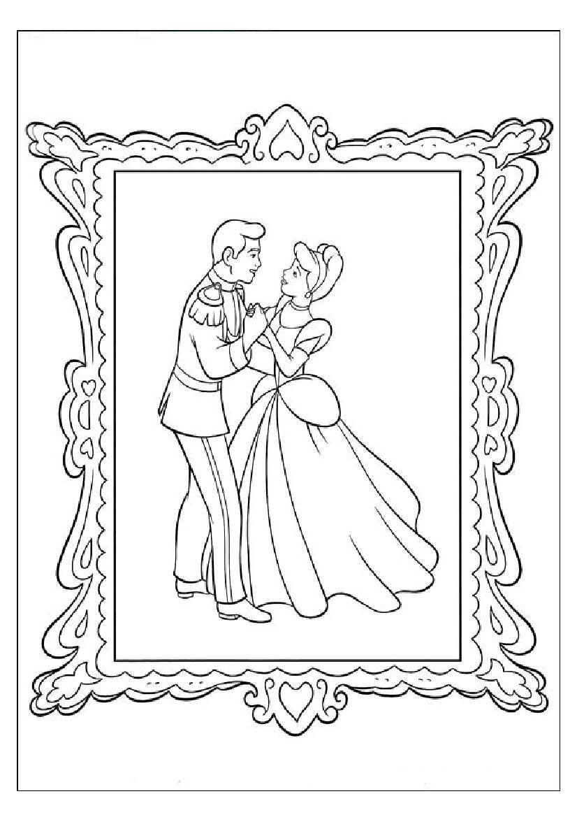 Dibujo para colorear: Cinderella (Películas de animación) #129624 - Dibujos para Colorear e Imprimir Gratis