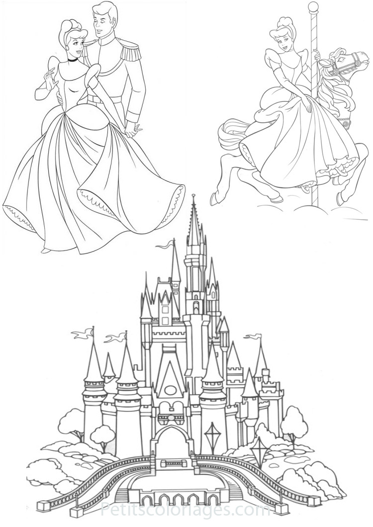 Dibujo para colorear: Cinderella (Películas de animación) #129626 - Dibujos para Colorear e Imprimir Gratis