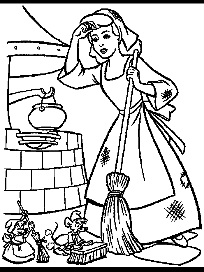 Dibujo para colorear: Cinderella (Películas de animación) #129627 - Dibujos para Colorear e Imprimir Gratis