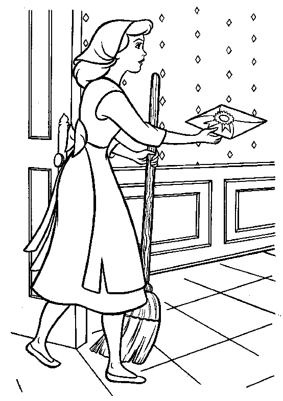 Dibujo para colorear: Cinderella (Películas de animación) #129656 - Dibujos para Colorear e Imprimir Gratis