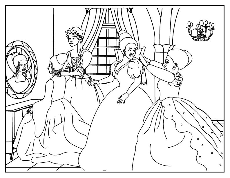 Dibujo para colorear: Cinderella (Películas de animación) #129661 - Dibujos para Colorear e Imprimir Gratis