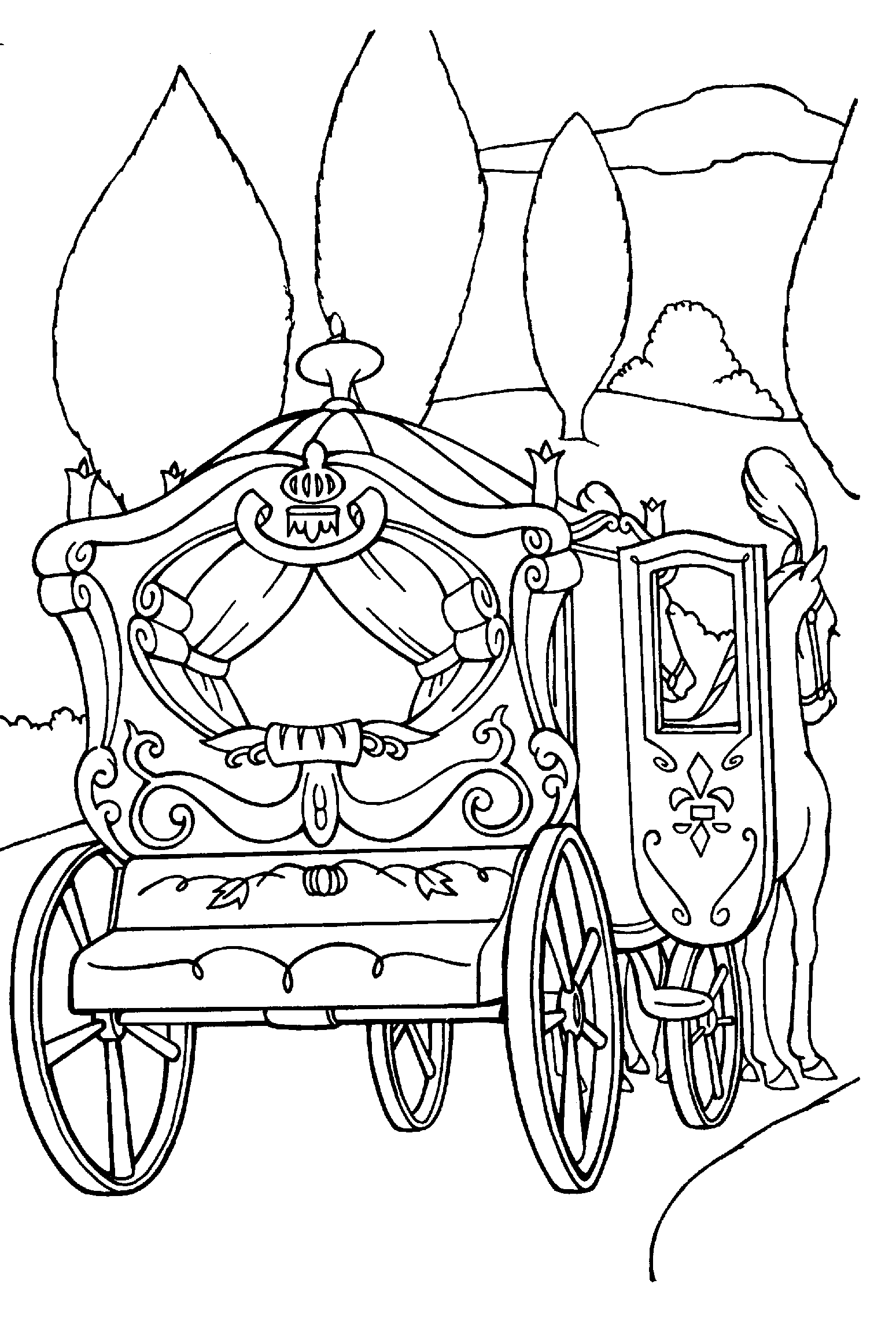 Dibujo para colorear: Cinderella (Películas de animación) #129666 - Dibujos para Colorear e Imprimir Gratis