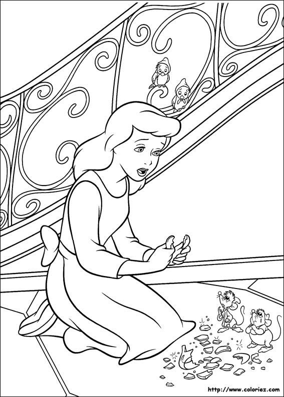 Dibujo para colorear: Cinderella (Películas de animación) #129675 - Dibujos para Colorear e Imprimir Gratis