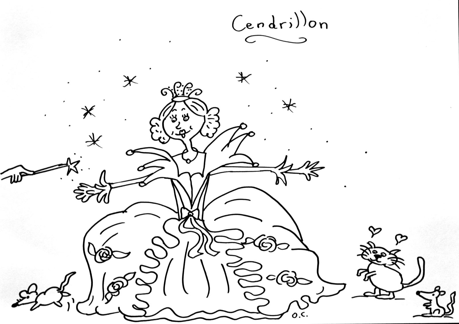 Dibujo para colorear: Cinderella (Películas de animación) #129678 - Dibujos para Colorear e Imprimir Gratis