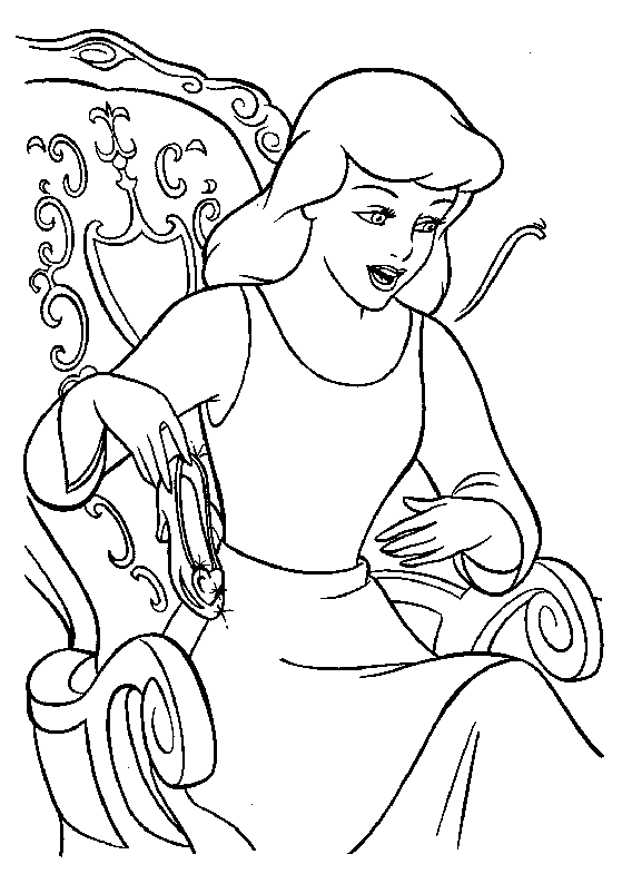 Dibujo para colorear: Cinderella (Películas de animación) #129681 - Dibujos para Colorear e Imprimir Gratis