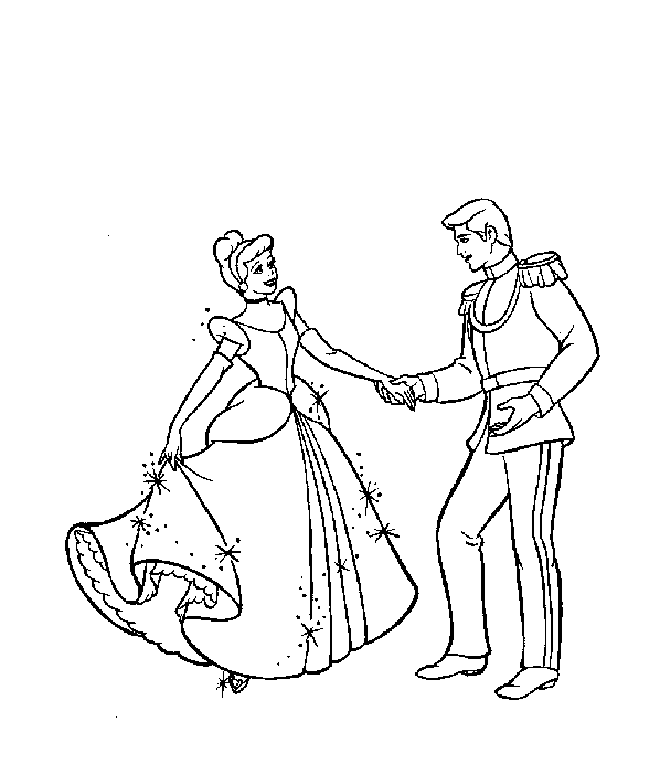 Dibujo para colorear: Cinderella (Películas de animación) #129686 - Dibujos para Colorear e Imprimir Gratis