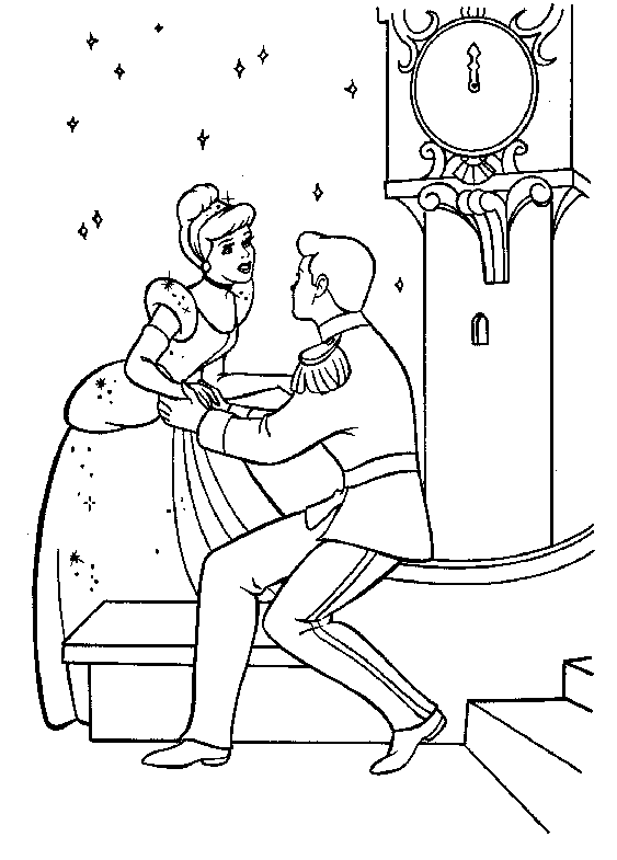 Dibujo para colorear: Cinderella (Películas de animación) #129697 - Dibujos para Colorear e Imprimir Gratis