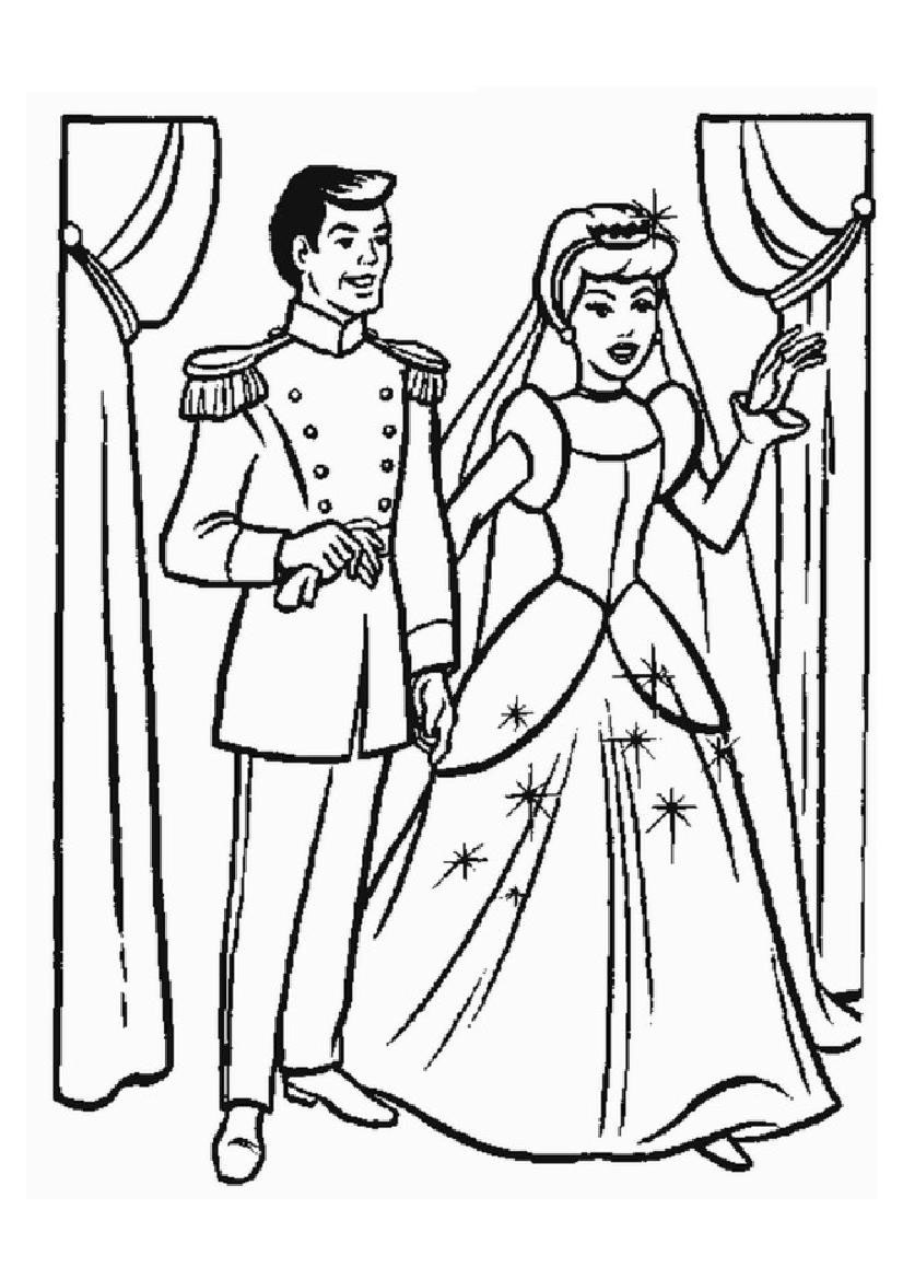 Dibujo para colorear: Cinderella (Películas de animación) #129699 - Dibujos para Colorear e Imprimir Gratis