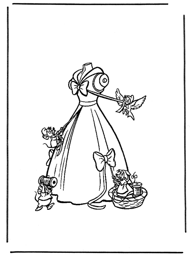 Dibujo para colorear: Cinderella (Películas de animación) #129704 - Dibujos para Colorear e Imprimir Gratis