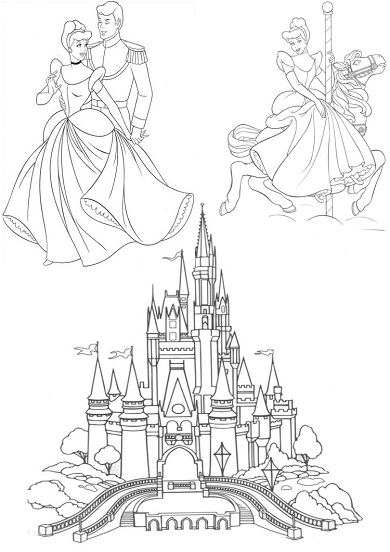 Dibujo para colorear: Cinderella (Películas de animación) #129711 - Dibujos para Colorear e Imprimir Gratis